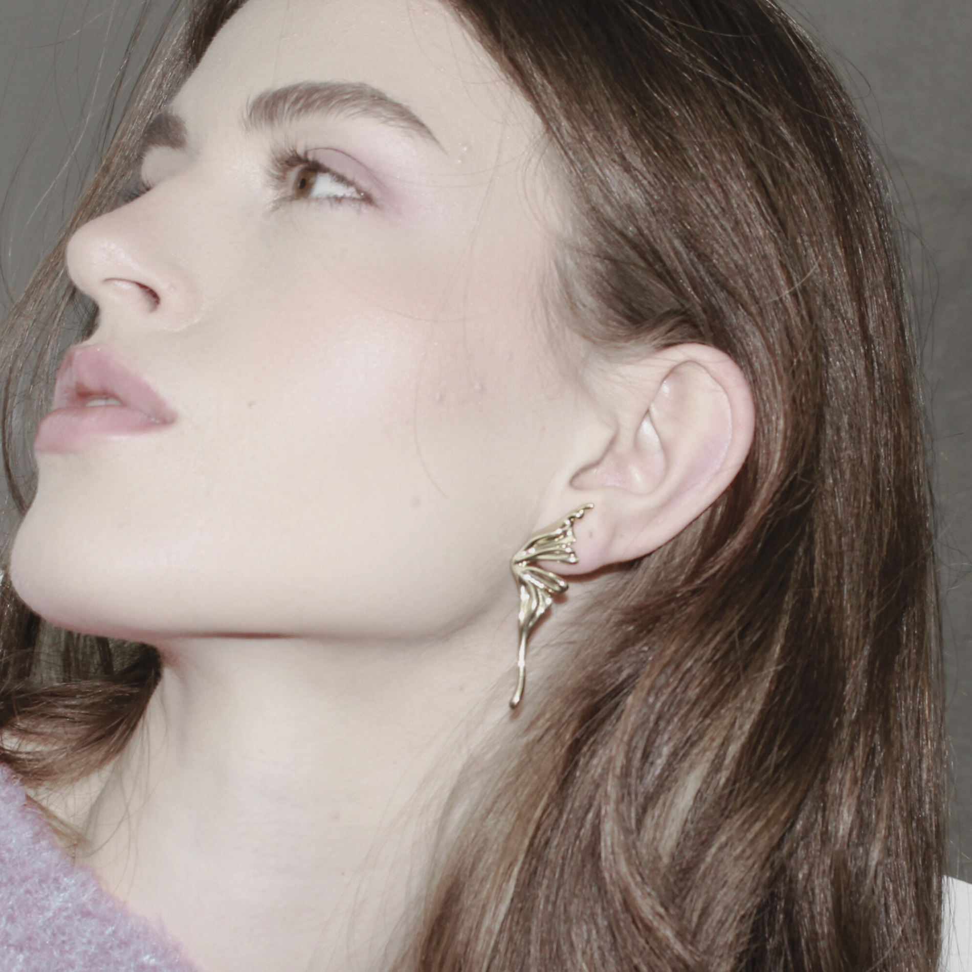 Courage Wing øreringe - forgyldt